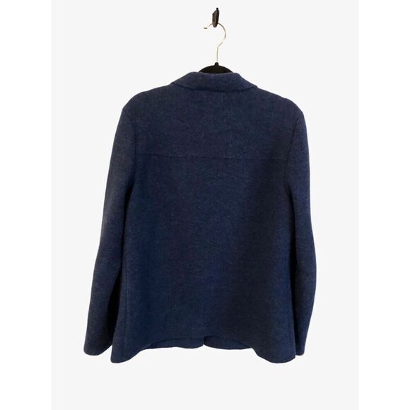 Land’s End 14T Boiled Wool Button Down Sweater Jacket, Cardigan, Blazer Style - Picture 2 of 12